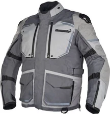 Tourmaster The Trek Mens Adventure Touring Motorcycle Jacket Gray/Gray