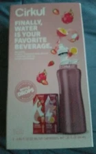 Cirkul Stainless Steel Rose Gold Bottle & Lid and 2 Flavor Cartridges NEW