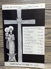 Vintage Sheet Music Midst The Deep Silence Carolyn Jennings 1974 A1