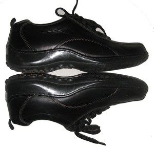 skechers black leather shoes