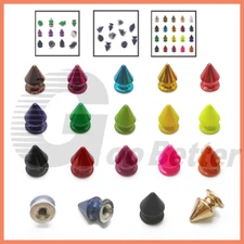 Punk Studs Rivets Cone Spikes Rivets for Leather Craft Jacket Bags Belts Crafts