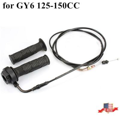 For GY6 50-150cc Scooters Mopeds Throttle Line Throttle Turn Handle Bar Grip USA