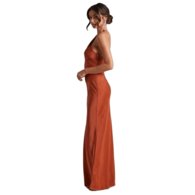 showpo backless dress ZEINA Crystal Bustier Bra Back Dress Elegant Semi-Formal Gown One Honey