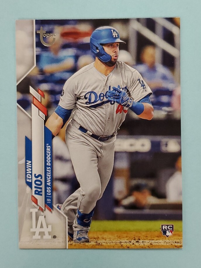 2020 Topps Series 2 Edwin Rios Vintage Stock Rookie RC #681 Card /99 | eBay