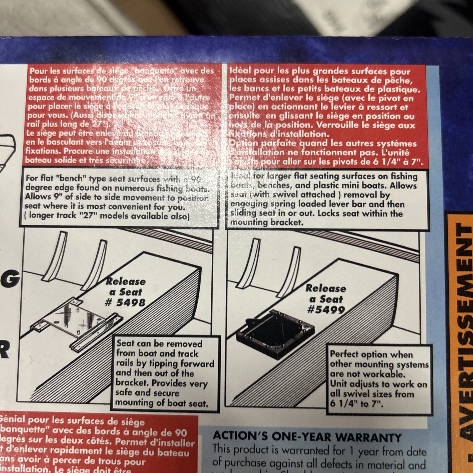 Action Performance Marine Hardware Release A Seat New Boat Seat Quick