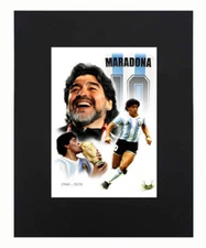 Diego Armando Maradona Soccer legend Portrait Art Print Photograph Decor 8"x10"
