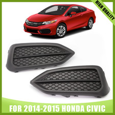 Front Fog Light Cover Set For 2014-2015 Honda Civic Coupe Ho1038122 Ho1039122