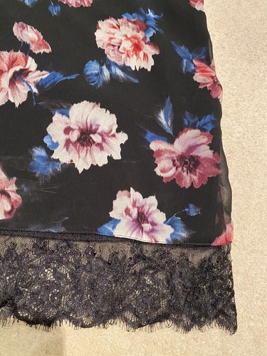 Pretty black / pink / blue Zara Trafaluc Slip Dress - Small / 12 - Picture 3 of 6