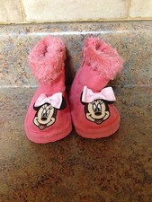 TODDLER GIRL'S MINNIE MOUSE BOOTS-SIZE: 0-6 MONTHS