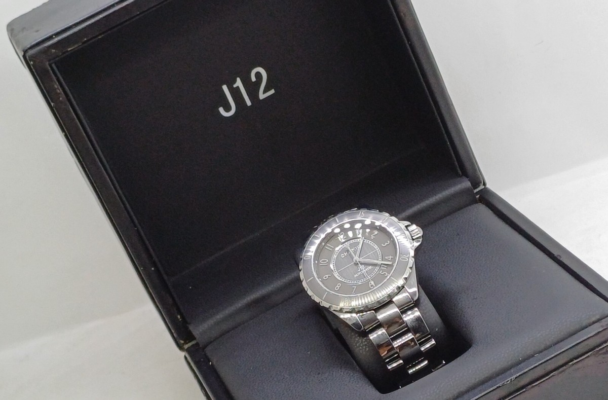 CHANEL J12 Black Ceramic W Diamond Dial Automatic Unisex