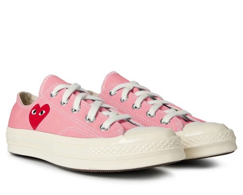 COMME DES GARCONS PLAY x CONVERSE CHUCK 70 OX SNEAKERS WOMEN TRAINERS 168304C - Picture 2 of 5
