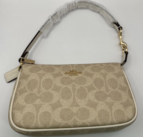 Coach Nolita 19 In Signature Canvas CW426 Sand/Chalk New with Tags