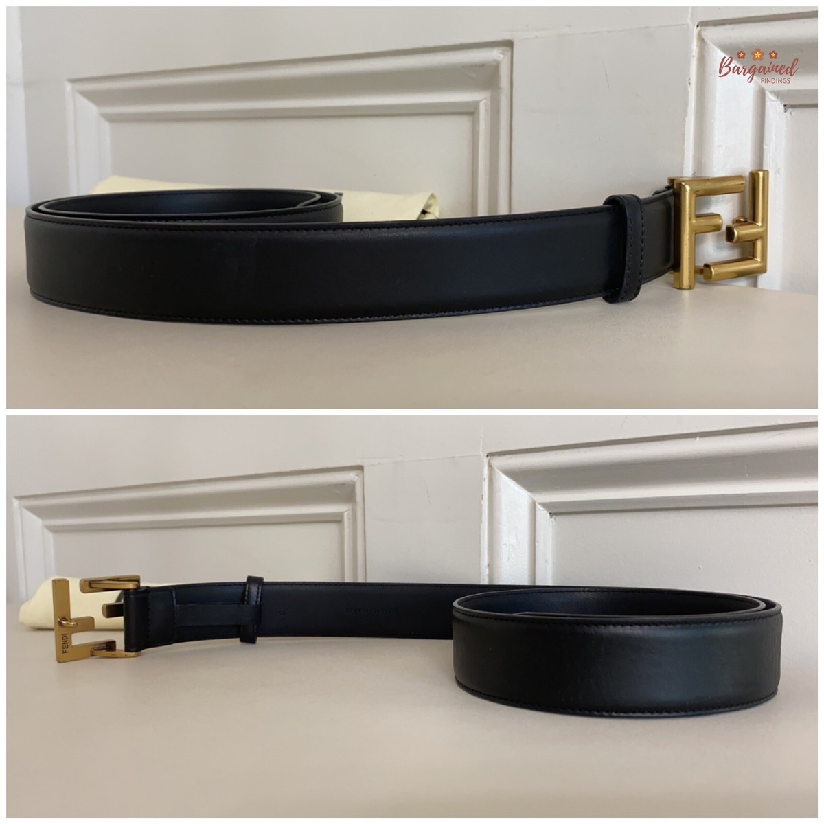 ベルト FENDI FF leather belt CAPPUCCINO+OBURAT FF Belt Leather Beige | Fendi
