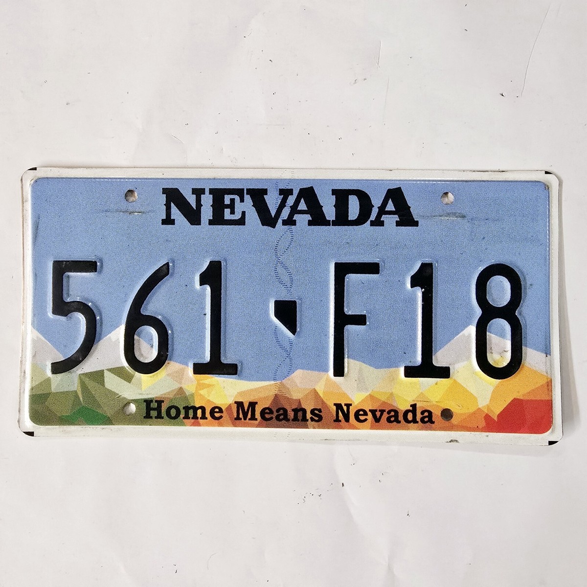 Nevada License Plate 🔥FREE📬🔥 Real Home Means Nevada Tag 561 F18