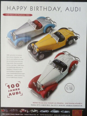 CMC WERBESEITE AUDI FRONT ROADSTER in 1-18.....Zeitungsanzeige... #0903f