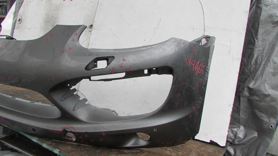 Cubierta del parachoques delantero Porsche Cayenne 2011-2014 sin orificios para sensores 7P5807221 OEM Foto 3 de 4