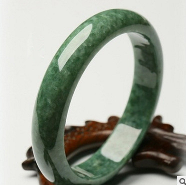 Elegant Natural White Jade Bangle Bracelet Nephrite Grade A  