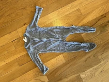 Kyte Baby Snap Button Footie In Slate Boy Girl Sz 0-3 Months