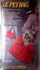 LE PET BAG CARRY DOG CAT CARRIER 15" Red Tote Quilted Bottom Screen Windows NEW