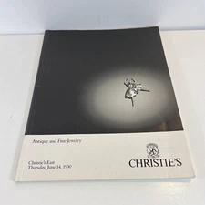 Christie's East Antique Fine Jewelry Auction Catalog Rare June 1990 Collectible