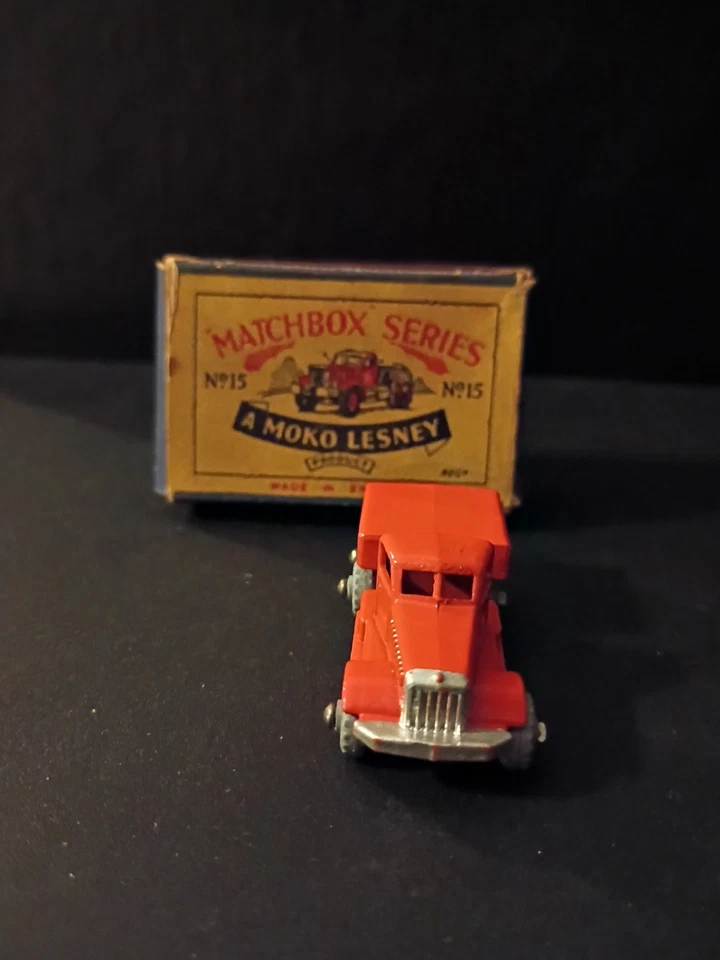Matchbox #15A Prime Mover 1956 muy nuevo/como nuevo en caja original B1 Foto 3 de 4