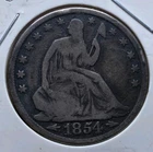 TONER 1854 O Seated Liberty Half Dollar