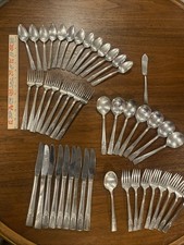 WM A Rogers AA Heavy Oneida LTD Silver Plate, “Artistic” Pattern 47 Pieces