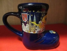 Bremer Weihnachtsmarkt Stiefel 2005 Sammeltasse Glühweintasse Kaffeebecher blau