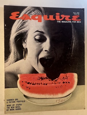 Esquire Magazine July 1959 ~ Summer Girl Watermelon Cover ~ GOP Future, Harris