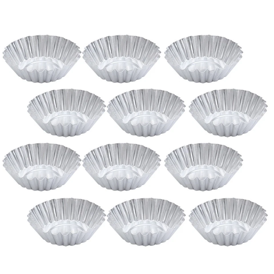 100 pezzi in lega in alluminio crostata spessa cupcake muffin tazza di muffin - Immagine 4 di 4