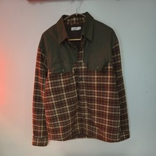 Howies Plaid Check Flannel quilted Shirt mens L P2P 22 multicolor Organic Cotton