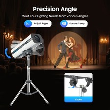 350W LED Beam Spotlight Follow Spot Light Stage Light Effect DJ Party w/ Tripod