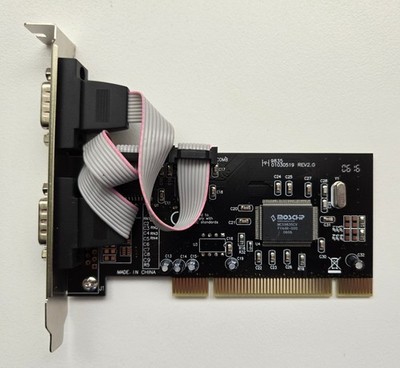 PCI Dual RS232 COM Karte 2-Port DB9 MosChip MCS9835 Serial Adapter  