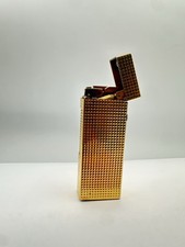 Vintage Dunhill Rollagas Gold Plated Lighter  Made Switzerland