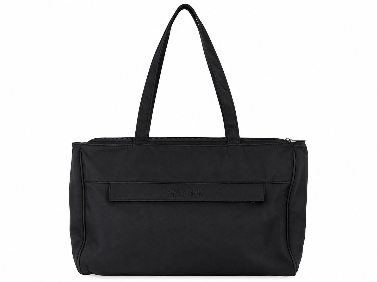 Kenneth Cole Reaction Black Nylon Tote Shoulder Laptop Travel Work Bag