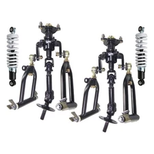 4 Wheel Drive Front Axle Assembly Shock Swingarm Kit Go Kart Mini Bike ATV DIY