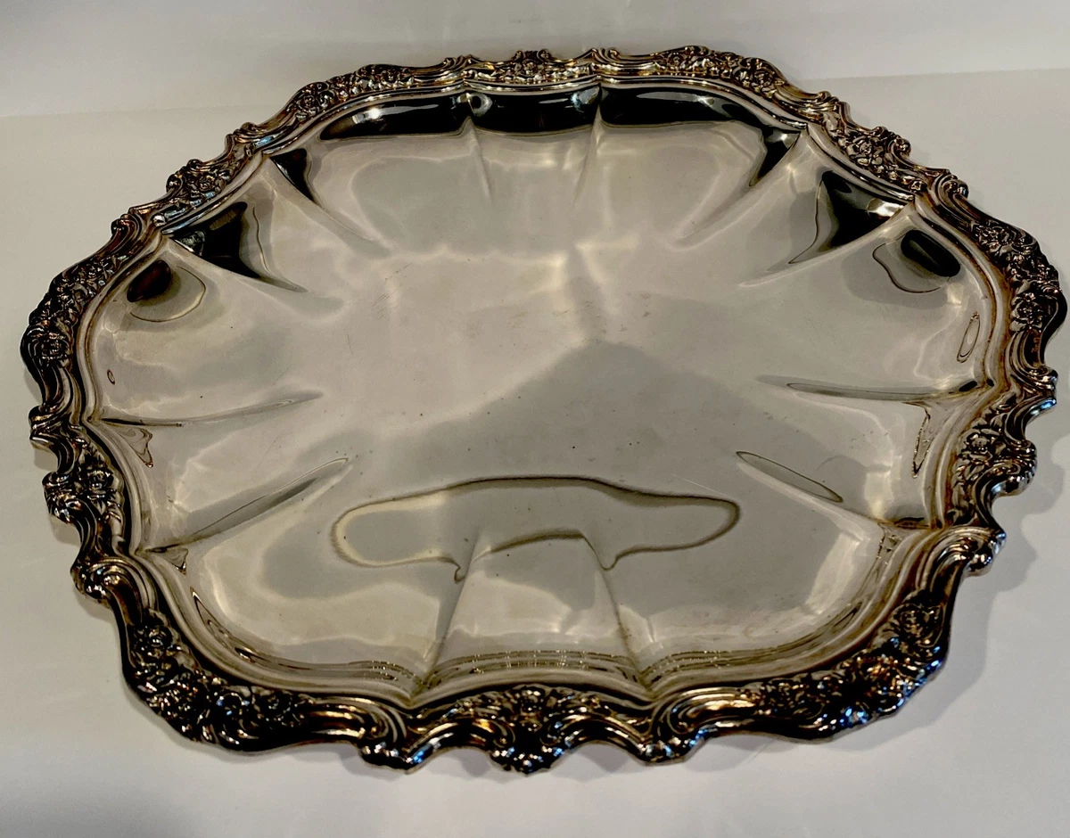 Webster Wilcox In Antique Us Silver-Plated Platters & Trays for