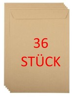 C4 Versandtaschen BriefumschläGe Braun Ohne Fenster 90G/M² FüR A4 -- 36 StÜCk
