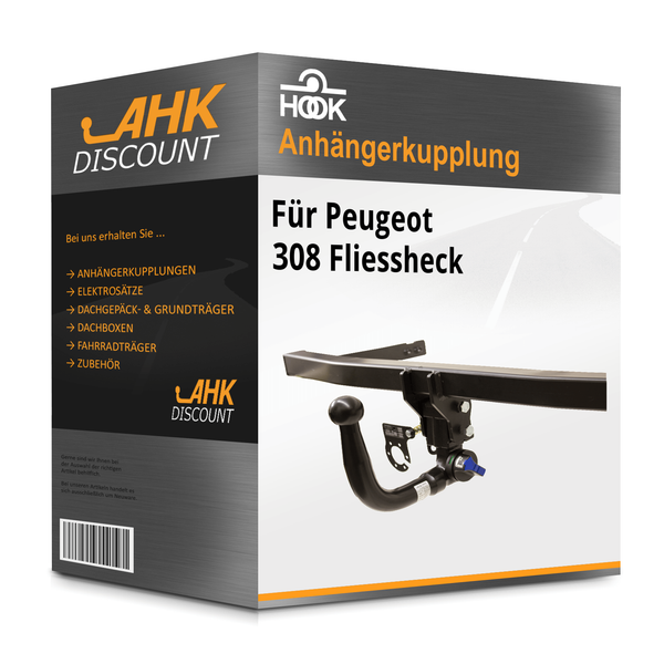 für Peugeot 308 Fliessheck 09.2013-06.2021 Hook AnhäNgekupplung Abnehmbar NEU-image