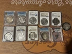 Lot Of 11 NGC/PCGS Coins Morgan Peace Ike Silver Eagle Key Date 1996