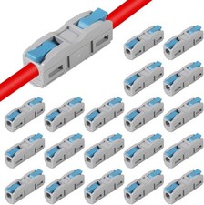20Pcs Lever Wire Connectors 1 in Out Quick Connect Electrical Splicing Kit