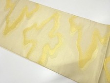 7823356: JAPANESE KIMONO / ANTIQUE KASUMI PATTERN WOVEN FUKURO OBI MATERIALS 