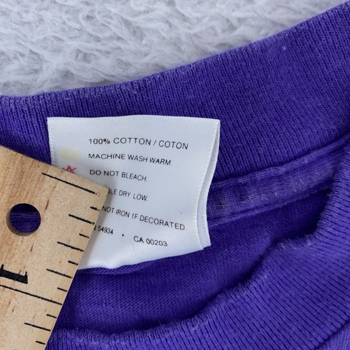 Vintage Speedo Shirt Mens Small Purple 90s Swim Surf Beach Made In USA Tee - Picture 10 of 10