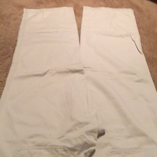 Women's Beige Solid Drawstring Pants with Pockets Regular Fit Size XL