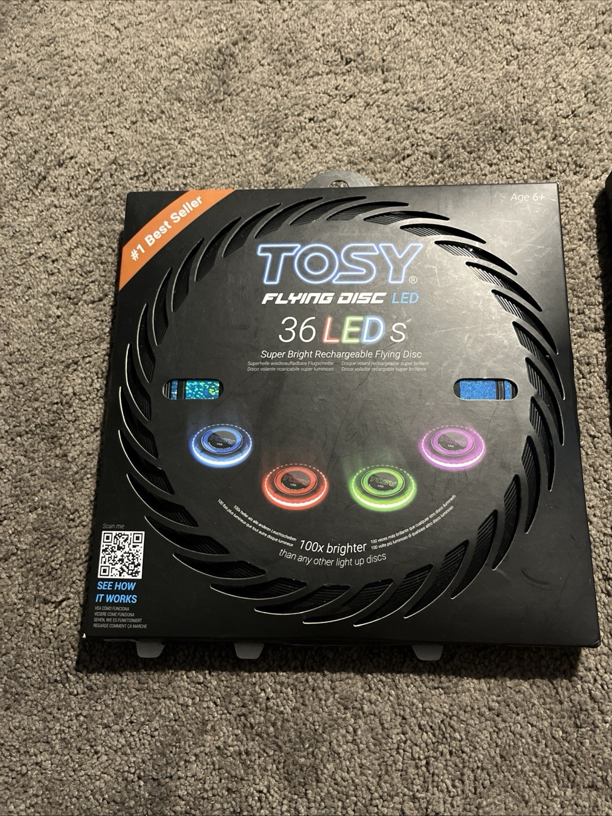 New TOSY Ultimate Flying Disc LED Frisbee NIB Lot Of 2