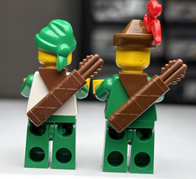 LEGO Castle 6071 Forestmen's Crossing MINIFIGURES ONLY Forestwoman cas319 Horse