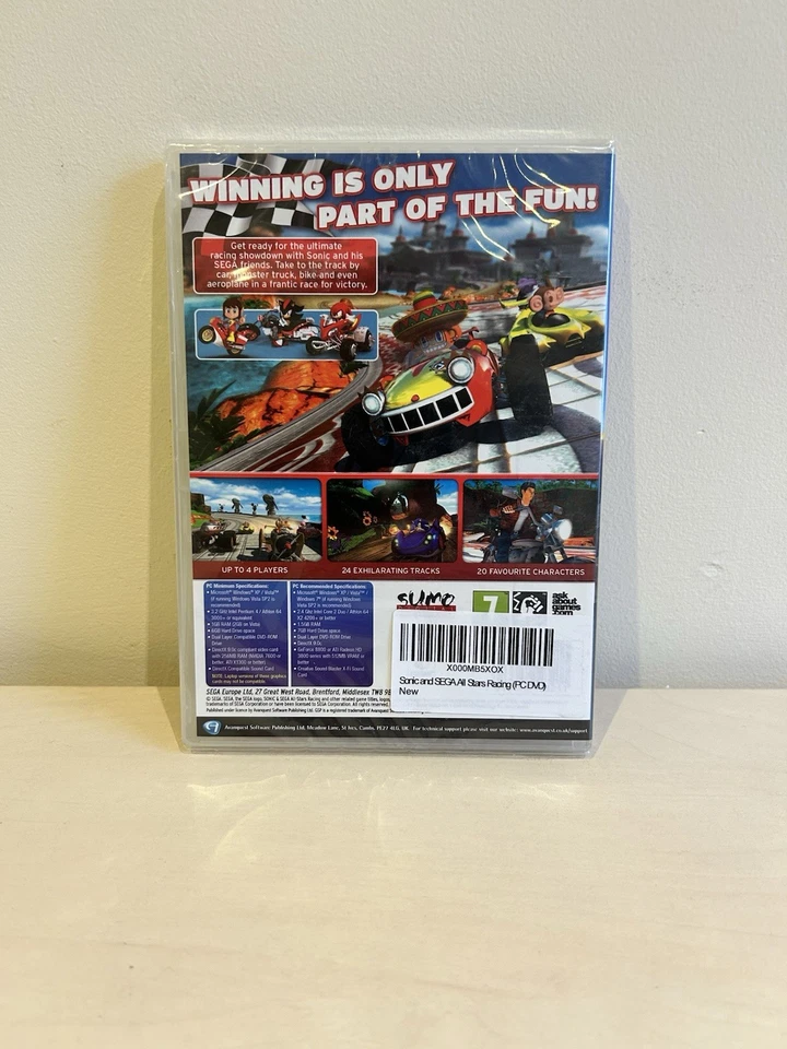 Sonic & Sega All-Stars Racing | PC DVD ROM, UK PAL | Brand New Sealed - Image 2 of 3