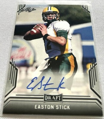 2019 Leaf Draft Football Easton Stick North Dakota State Bison Rookie Autograph