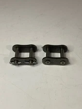 TWO (2) #120H Roller Chain Heavy-Duty Connector Links w/ Cotter Pins (NEW)