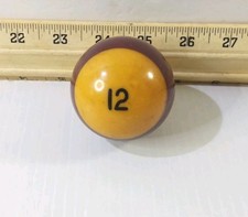Vintage Number 12 Ball Billiard International Pool Ball 2 1/4" Pre-owned Good.